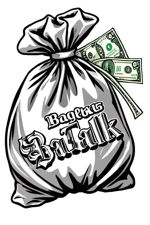 Money Bag Background With Bagtalk Over It
