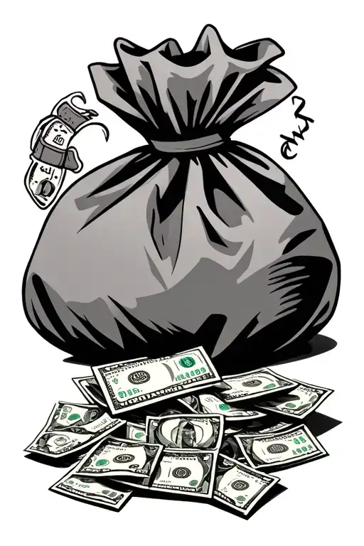 Money Bag Background With Bagtalk Across It