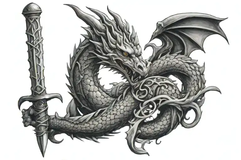 Dragon Wrapping Sword