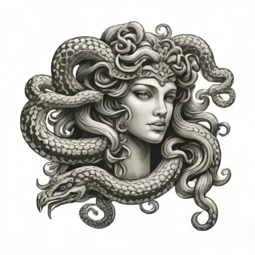 Medusa Greek Mythology And Snakes