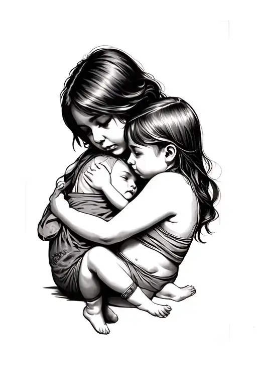 Make Me A Tattoo For A Girl That Just Came Out Of A Coma And She Is Trying To Find Her Son Clothed