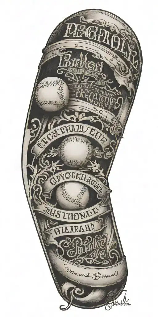 A Baseball Diamond And Bible Verse