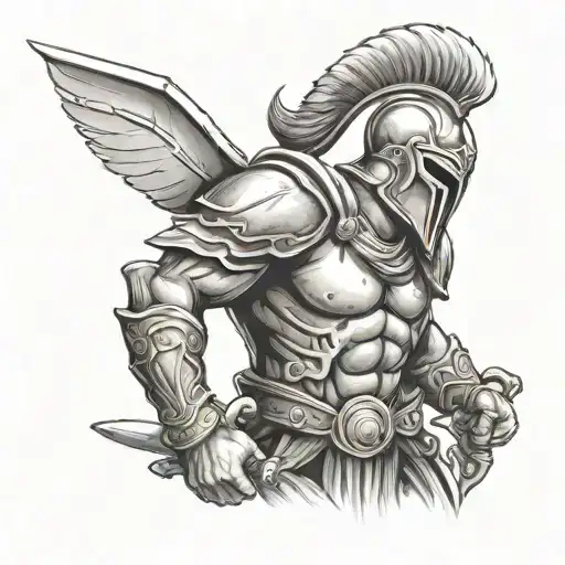 Spartan Warrior With