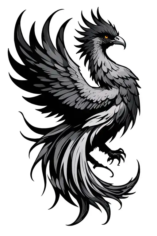Phoenix With Long Tail