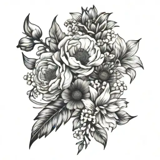 Birth Flower Bouquet