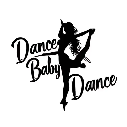 Small Text 'Dance Baby Dance'