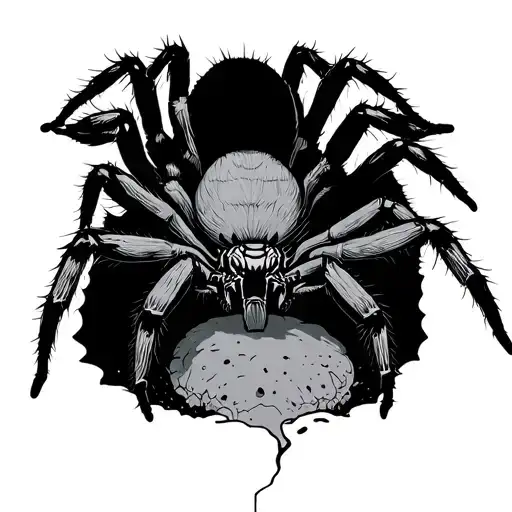 Spider Digging Skin Opening