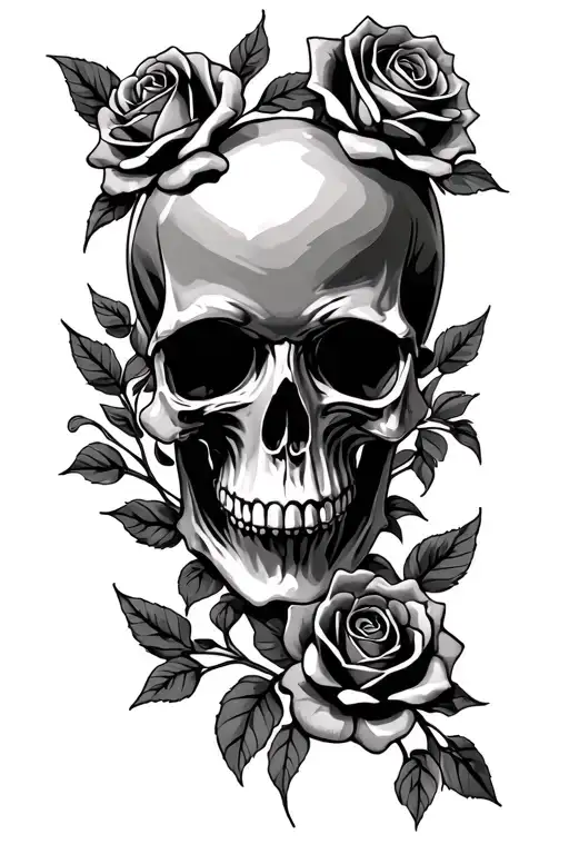 Skull And Roses