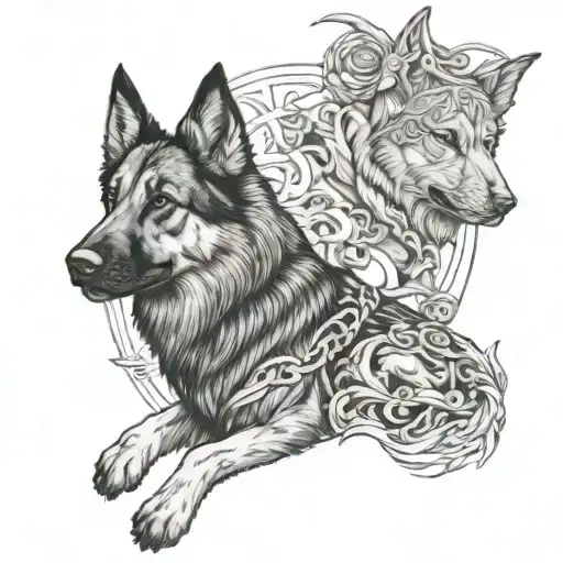 Death Angel And German Sheperd Together