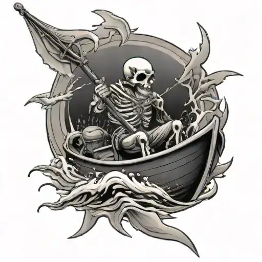 Skelton Fishing Off A Jet Boat