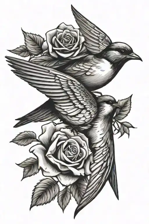 Rose Family Swallow Bird