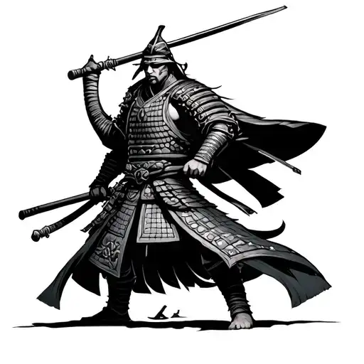 Samurai Warrior Line Work