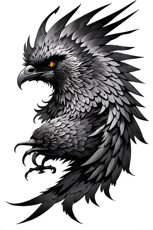 Phoenix Wing Spread Face On