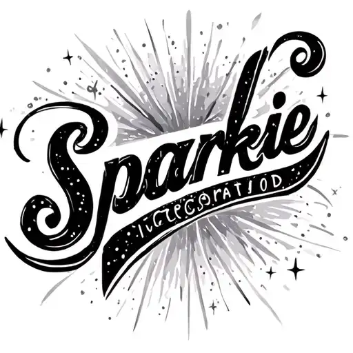 Sparkles With The Name Sparkie Incorporated Small And Dainty