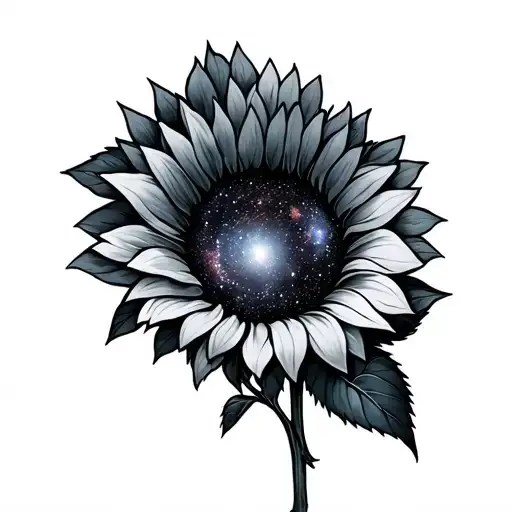 Galaxy And Sunflowers Wrapped Coming