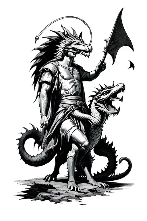 Saint George Killing A Dragon