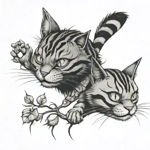 Cheshire Cat And Hares
