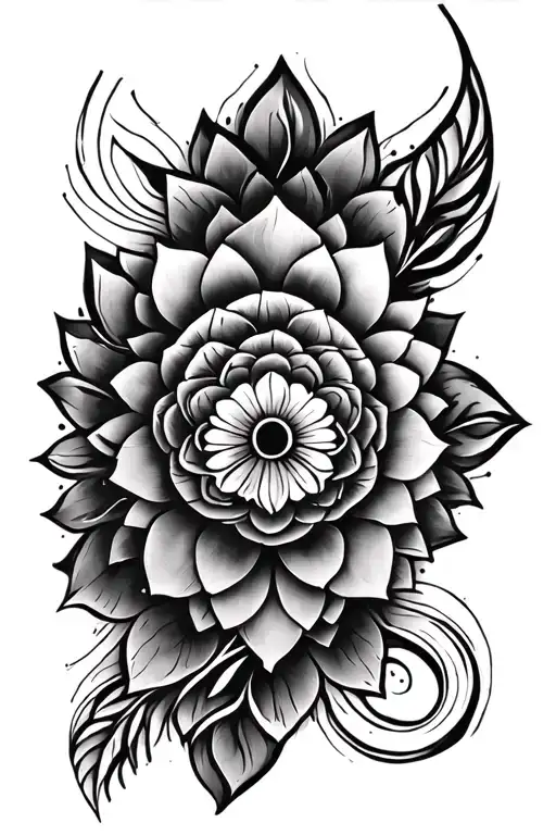 Negative Space Mandela Style Sleeve