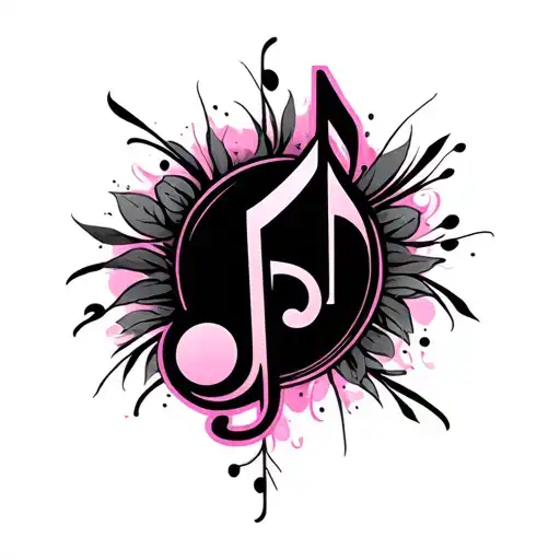 Black Pink Music Note