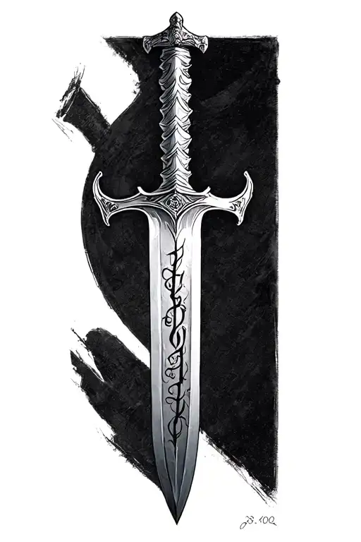 Post Malones Sword Tattoo With 3800 Inscribed On The Blade