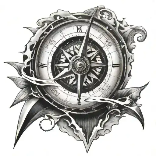 Broken Compass On The Side