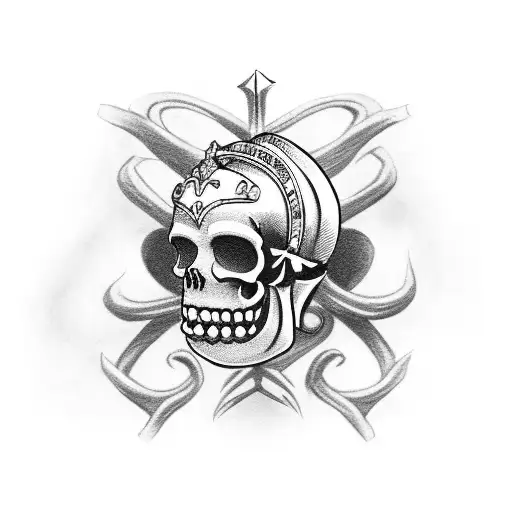 Queen Of Hearts Skull