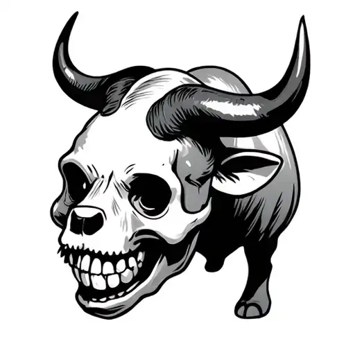 Skull Winnie The Pooh Taurus Bull