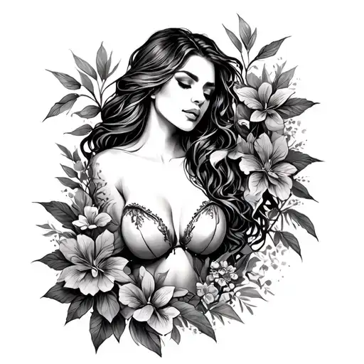 Sexy And Nature Scene