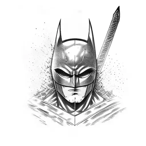 Manga Framed Dark Knight With Greatsword