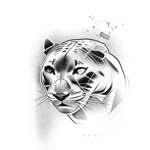 An Elegant Panther With A Coffee Bean Pattern