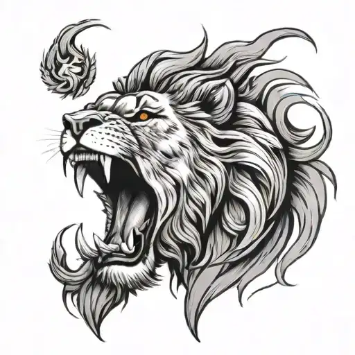 Lion Roaring
