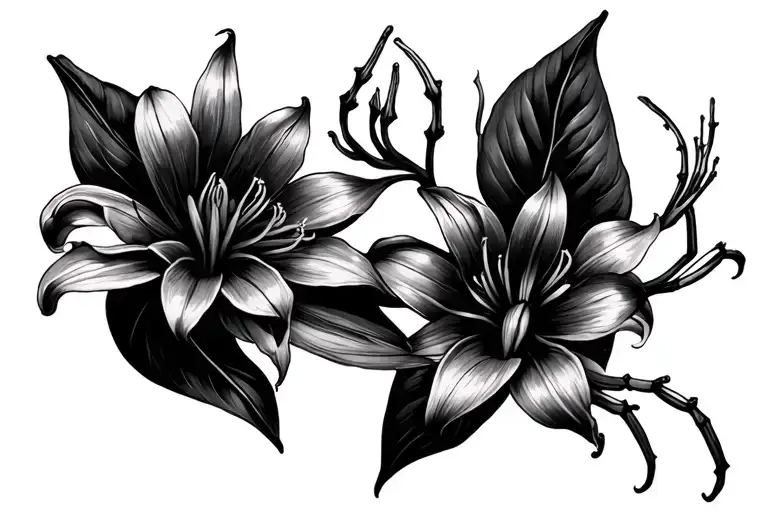 Spider Lily And Aconite