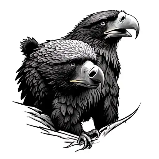 Bear And Eagle