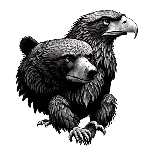 Bear And Eagle