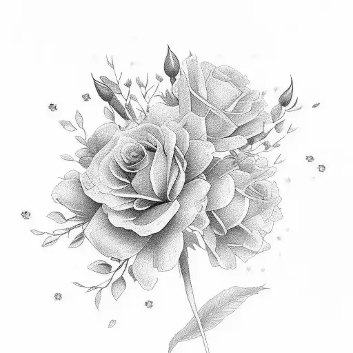 July November May Birth Flower Bouquet