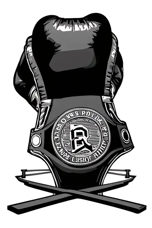 Boxing Ring Championship Belt