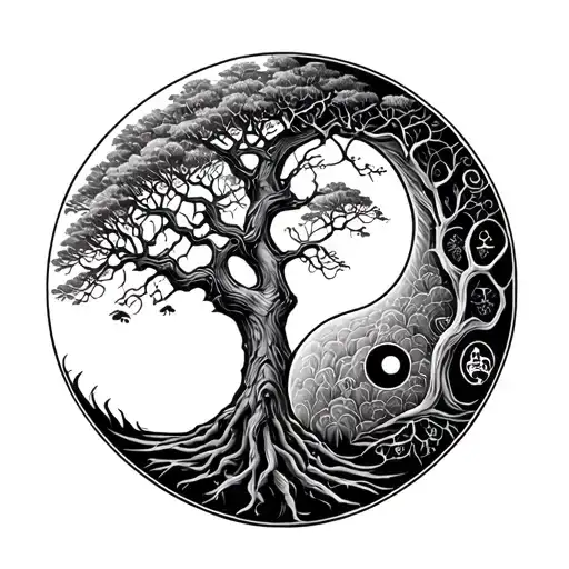 Poison Tree And Tree Of Life Yin And Yang