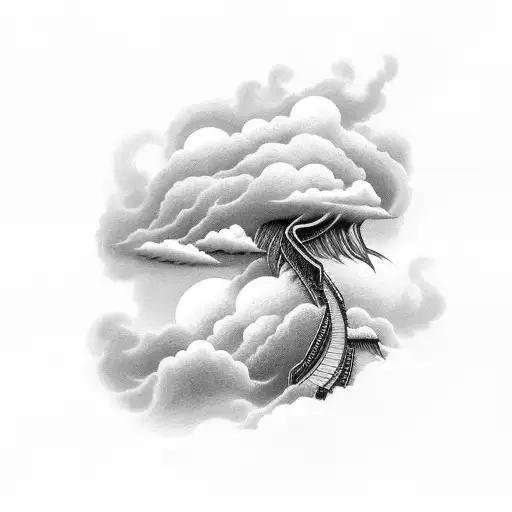 Storm Cloud With A Walkway