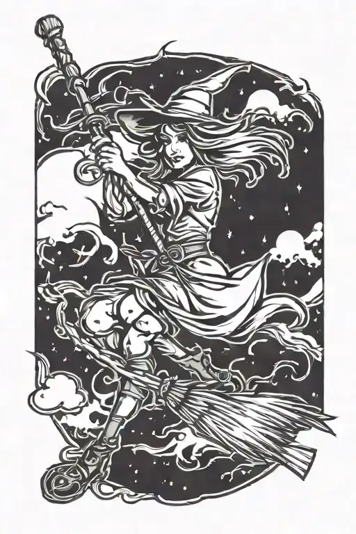 Witch Broom Stick
