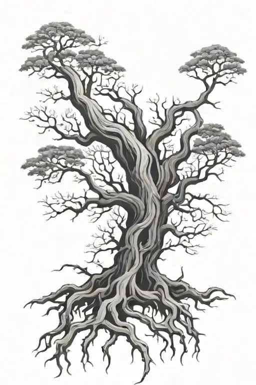 Tree Roots Reaching Deep