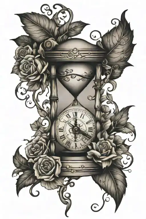 Sand Clock With Vines Wrapping