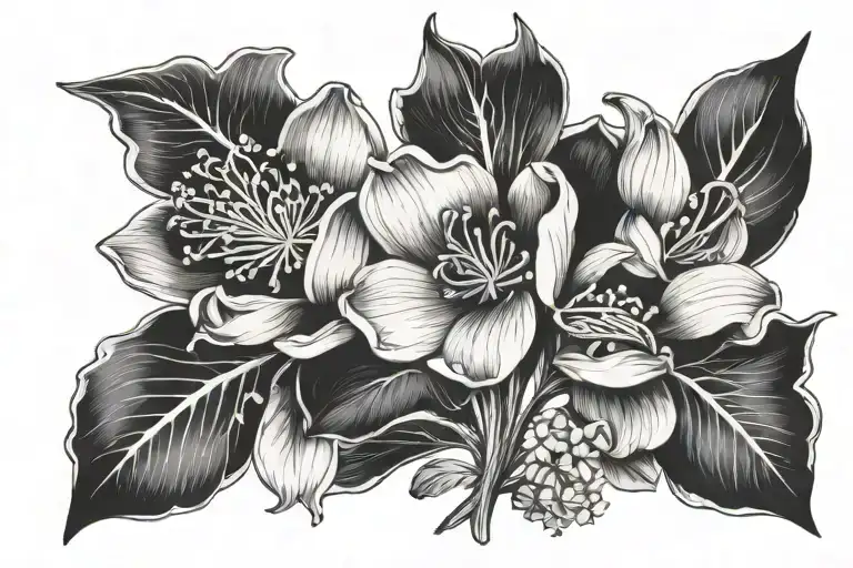 Birth Flower Intertwined