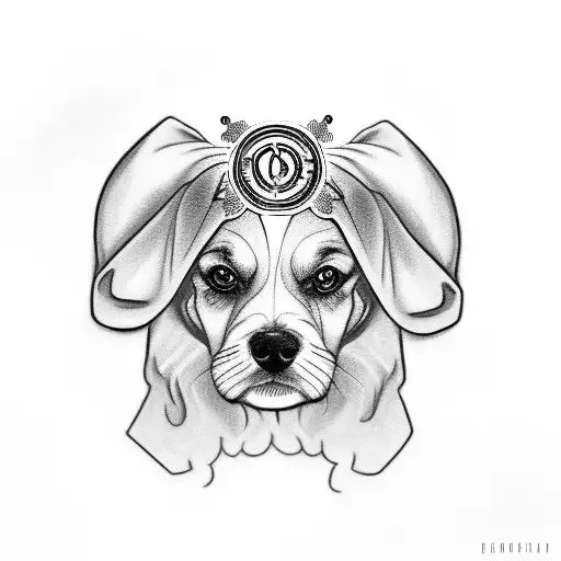 Dog With Omega Symbol