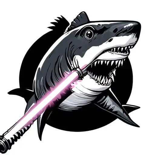 Shark With Light Saber