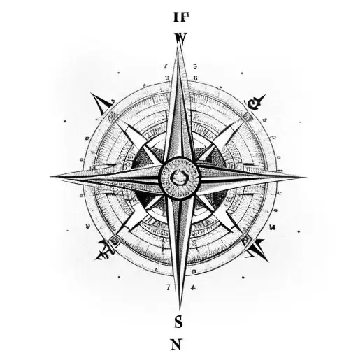 A Compass With A Hidden Meaning Of Life Symbol Incorporated