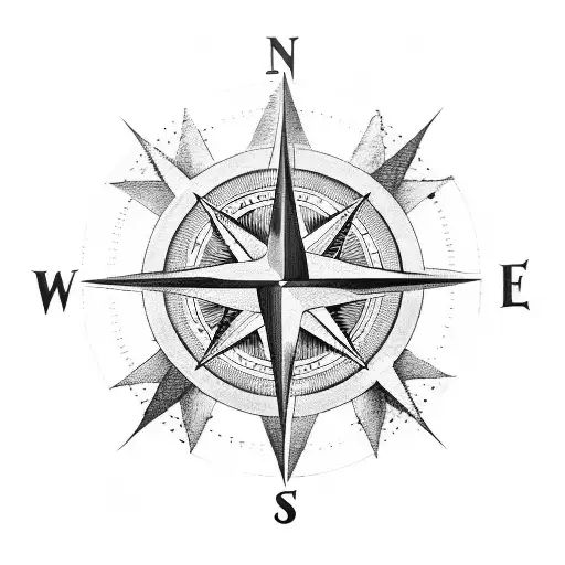 A Compass With A Hidden Meaning Of Life Symbol Incorporated