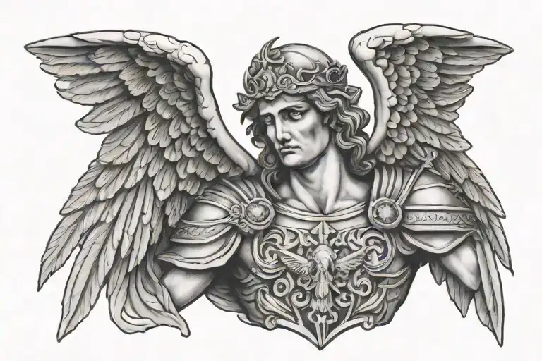 Saint Michael Broken Statue Head