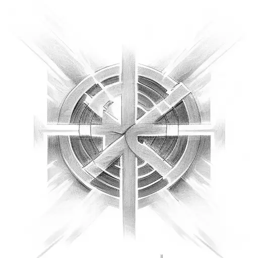 Christian Cross Transitioning To An S On The End