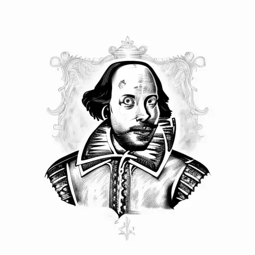 Shakespeare Line Art