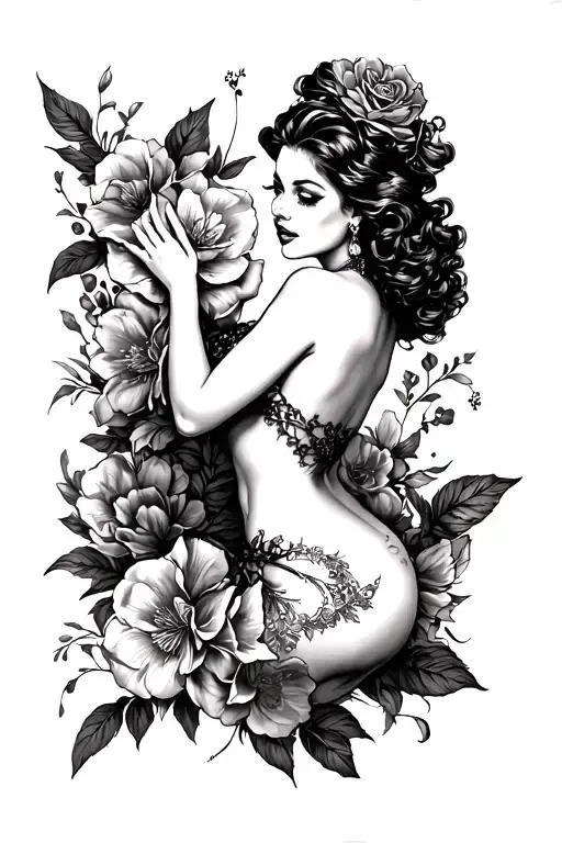 Pin Up Girl Nude